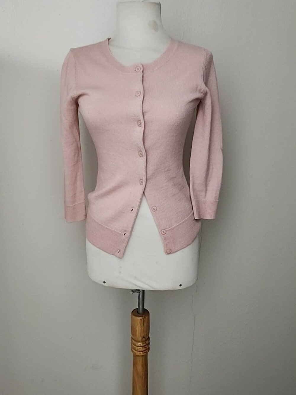 New York & Co 3/4 sleeve lightweight sweater blush pink sz XS